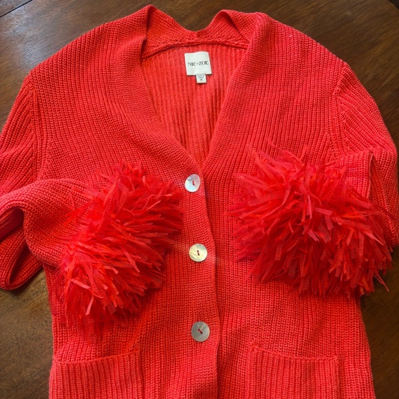 Nic + Zone fringe‎ sleeve cardigan - Picture 4 of 6